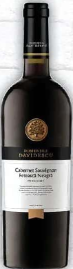 Domeniile Davidescu Vin Roșu, Sec, Cabernet Sauvignon, Fetească Neagră, 0.75L