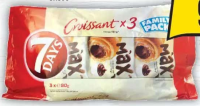 7Days Croissant cu umplutură cu cacao, 3x80g