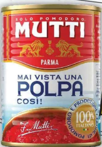 Mutti Roșii tăiate fin, 400g