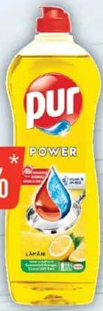Pur Detergent de vase, cu parfum de lămâie, 750ml