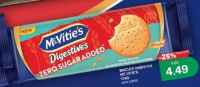 Biscuiți digestivi McVitie's zero zahăr 133g