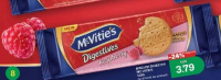 Biscuiți digestivi McVitie's cu aromă de zmeură 133g