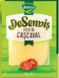 Delaco DeSenviș Cașcaval felii 100g
