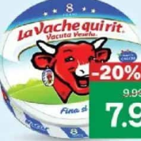 Brânză topită Văcuța Veselă 120g