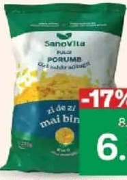 Fulgi de porumb Sanovita fără zahăr 225g