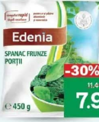 Edenia Spanac frunze porții 450g
