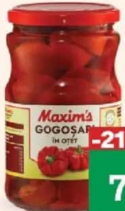Gogoșari în Oțet Maxim's 680g