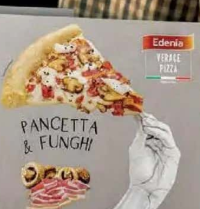 Edenia Pizza pancetta & funghi - 432 g