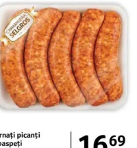 Carmangeria Selgros Cârnați picanți proaspeți - per kg