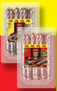 Dulano Salam sticks carne de porc clasic / paprika / piper 200 g