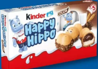 Kinder Happy Hippo Batoane din napolitană, cu alune 5 x 20,7 g