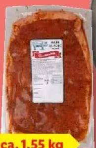 Pulpă de porc cu os, feliată condimentată per 100 g