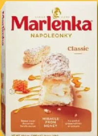 MARLENKA Prăjitură Napoleon din aluat foitaj cu miere 300 g