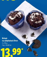 Oreo Brioșă cu umplutură Oreo 2 x 110 g