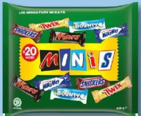 Minis Mix Minibatoane ciocolată 400 g