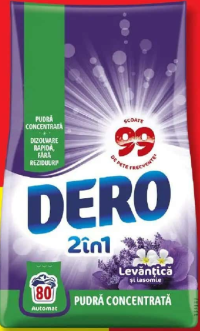 DERO Detergent automat 2 în 1 Levănțică 6 kg