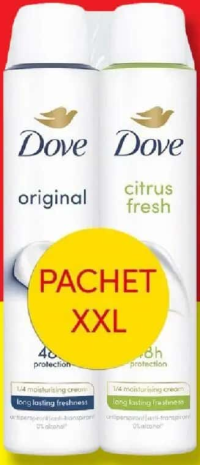 Dove / Dove Men Deodorant spray Original / Extra Fresh 2 x 200 ml