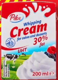 Pilos Smântână pentru frișcă / gătit 30% grăsime 200 g