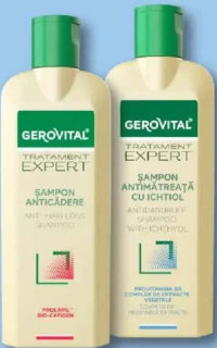 Gerovital Tratament Expert Șampon anticădere / antimătreață 250 ml