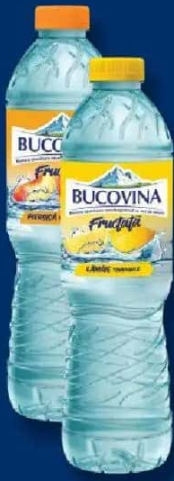 Bucovina Apă de izvor plată gust de lămâie / piersică / măr 1,5L