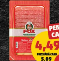 Fox Salam Sârbesc feliat 100 g