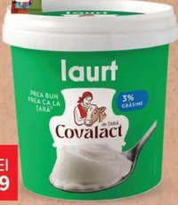 Iaurt natur, Covalact 3% grăsime, 900 g