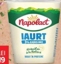 Iaurt natur, Napolact 3% grăsime, 140 g