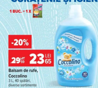 Balsam de rufe, Coccolino 3 L, 40 spălări, diverse sortimente