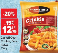 Cartofi Oven Crinkle, Farm Frites 750 g