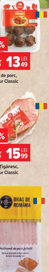 Carrefour Classic Chiftele de porc 220 g