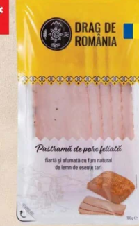 Drag de România Pastramă de porc felii 100 g