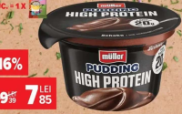 Budincă cu proteine si gust de de vanilie/ cacao, Muller 200 g