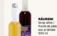 RĂURENI Sirop afine / fructe de pădure / soc și lămâie 500 ml