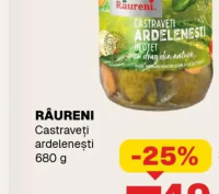 RĂURENI Mazare verde mijlocie 830 g