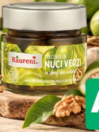 RĂURENI Dulceață de nuci verzi 270 g