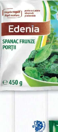 Edenia Spanac frunze porții, 450g