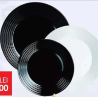 Set x 18 piese veselă, Harena Black & White, Luminarc