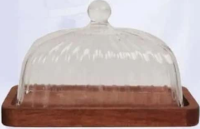 Tavă + capac din sticlă dimensiuni: 17x10x10 cm