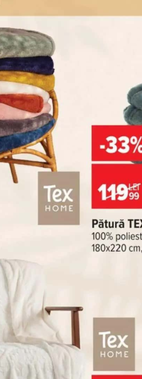 Pătură TEX HOME 180x220 cm
