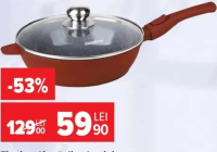 Tigaie adâncă din aluminiu + capac, Calabria Heinner, 26 cm