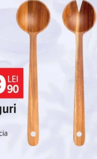 Set x 2 linguri din lemn material: lemn acacia