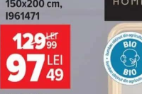 Set lenjerie de pat TEX HOME 150x200 cm, 100% bumbac organic