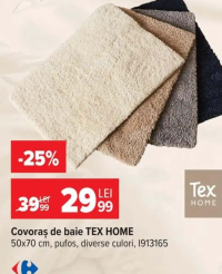 Covoraș de baie TEX HOME 50x70 cm, pufos