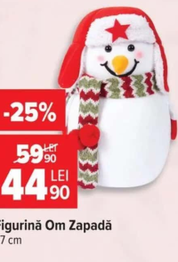 Figurină Om Zăpadă 37 cm