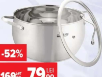 Oală din inox, Nicolai Tand, Heinner, 24x13.5 cm, 6 L
