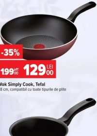 Wok Simply Cook, Tefal 28 cm