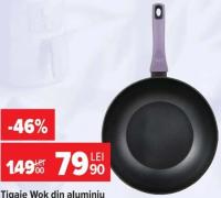Tigaie Wok din aluminiu forjat Emotions, Bergner 28 cm