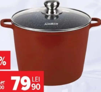Oală din aluminiu + capac, Calabria Heinner, 24x18 cm, 8.2 L