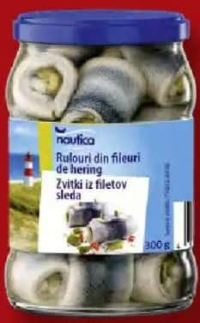 NAUTICA Hering marinat rulouri / file 300g