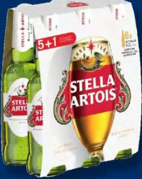 Stella Artois Bere blondă 5% vol. (5+1) x 0,33 L